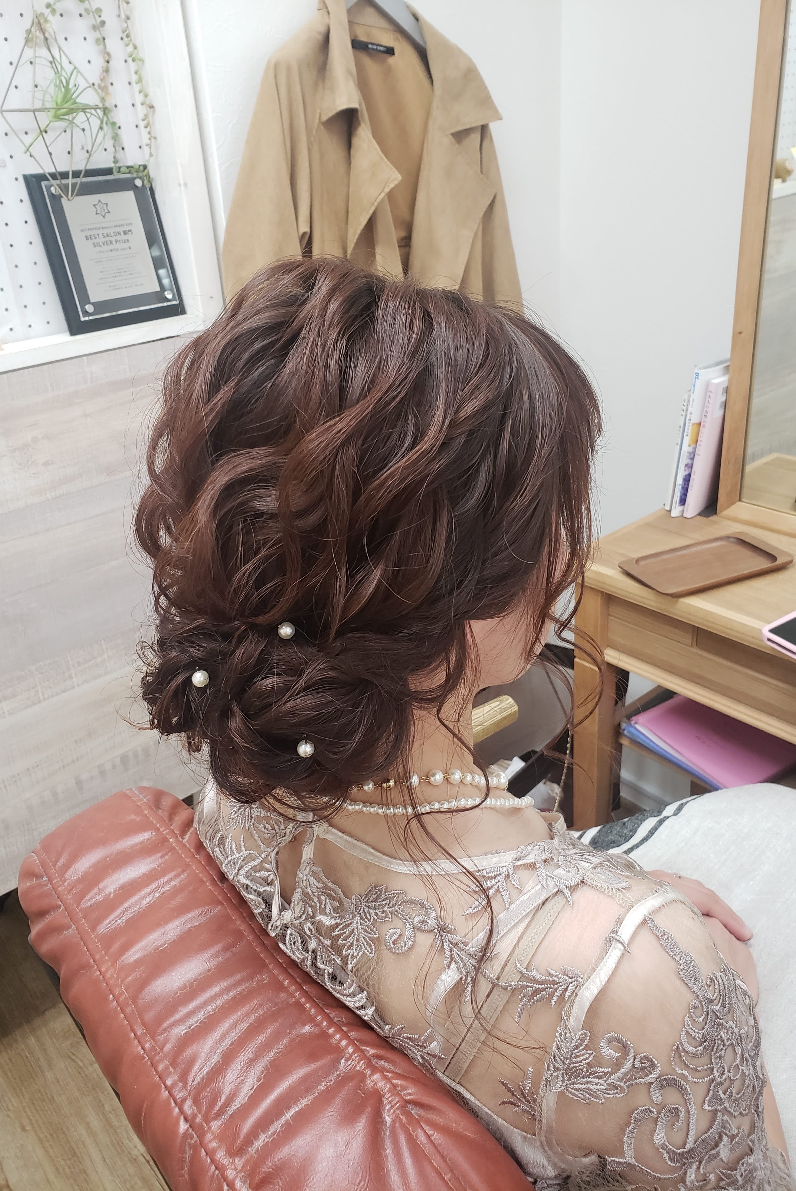 洋装のヘアスタイル