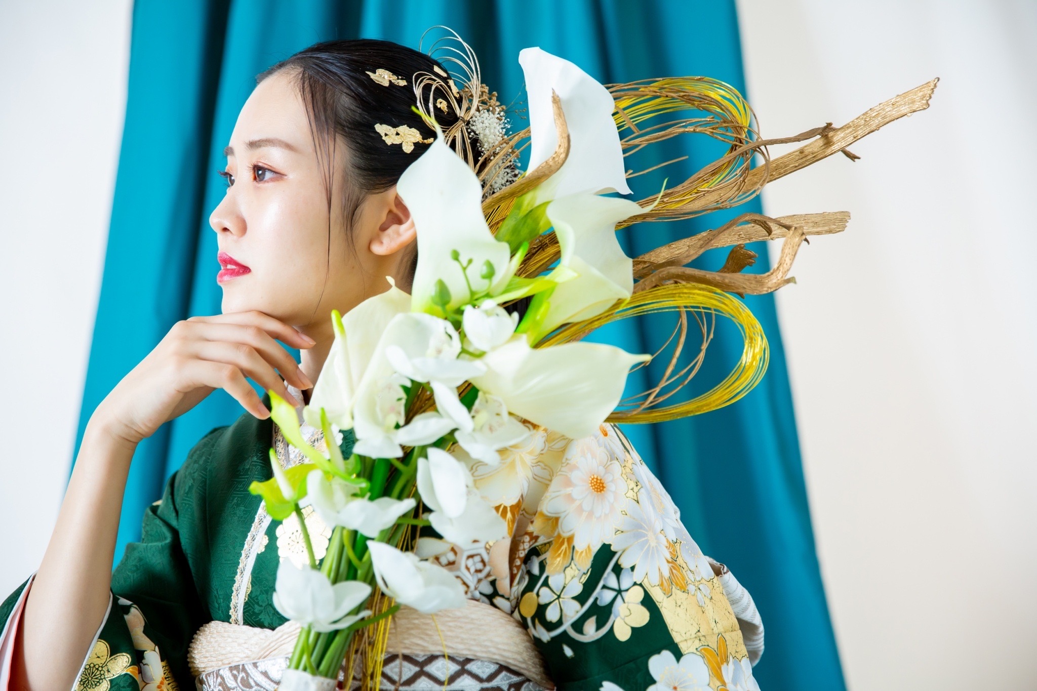 洋装のヘアスタイル