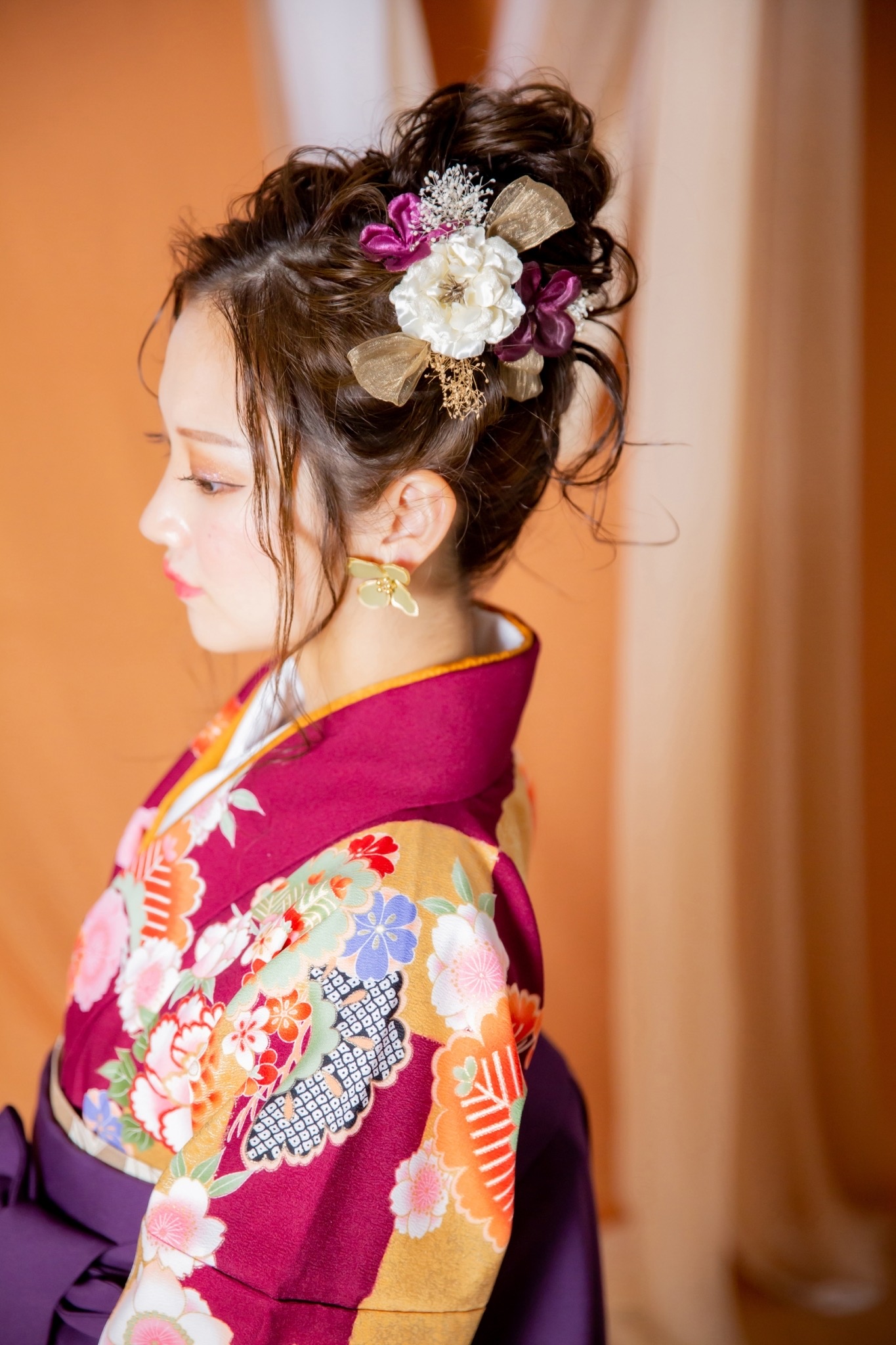 洋装のヘアスタイル