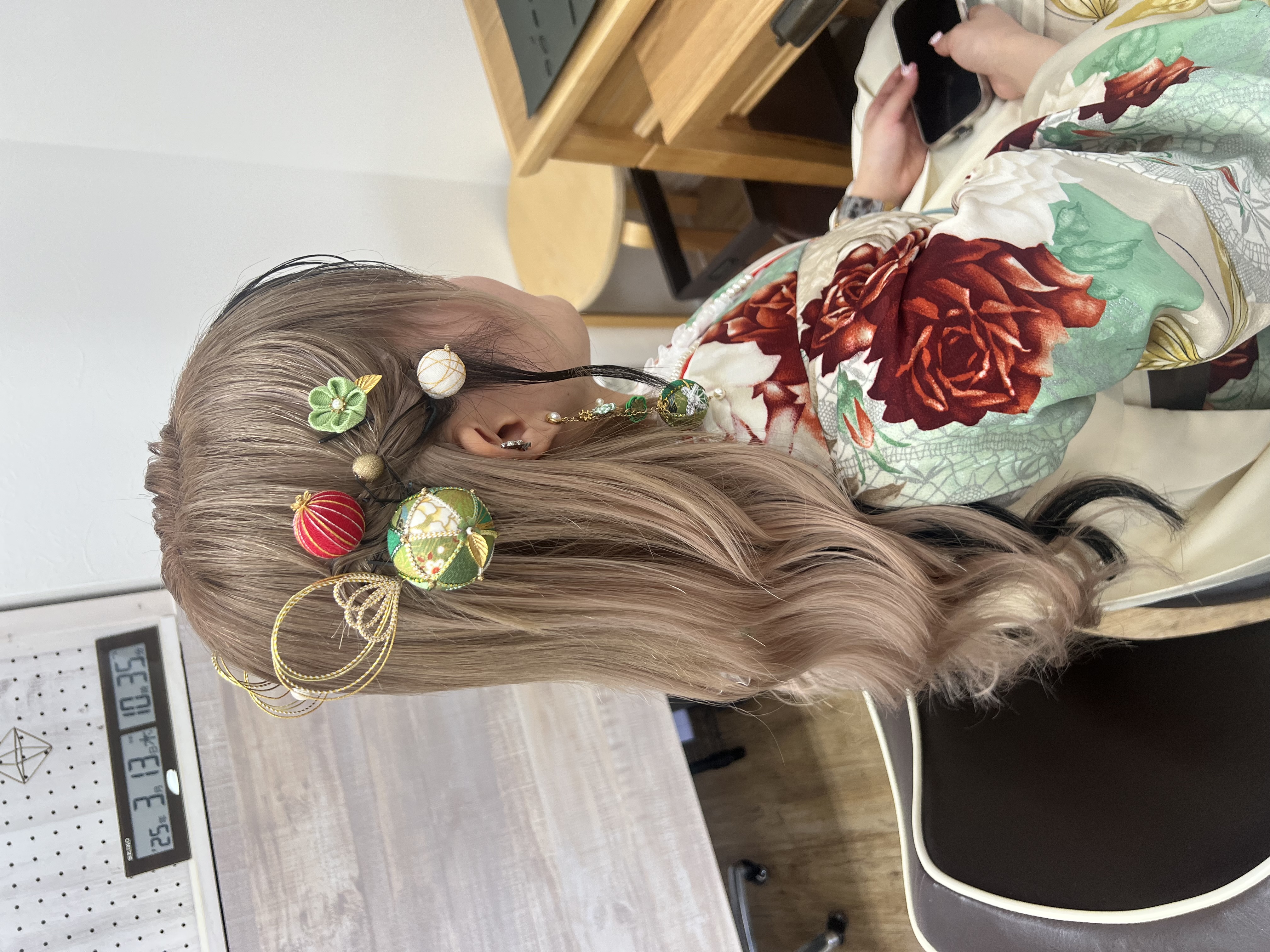 洋装のヘアスタイル