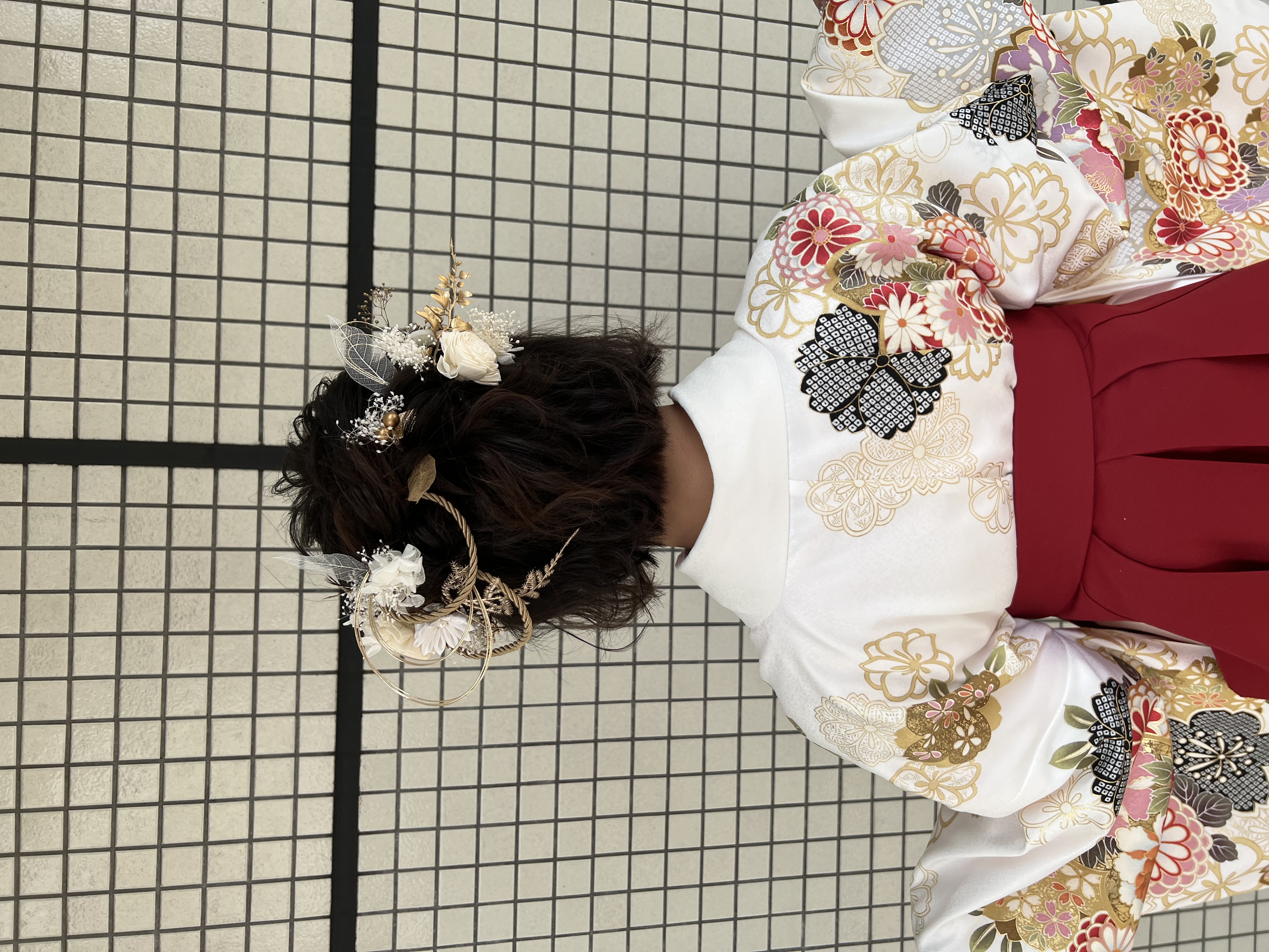 洋装のヘアスタイル