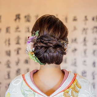 和装のヘアスタイル
