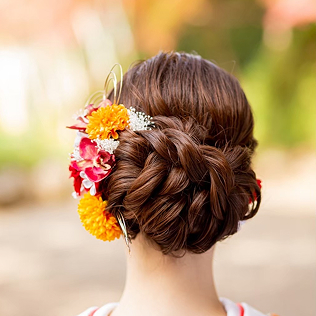 和装のヘアスタイル